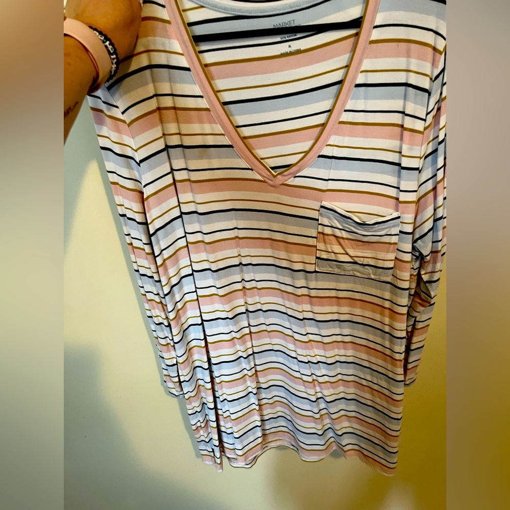 Stitch fix, stripes light material